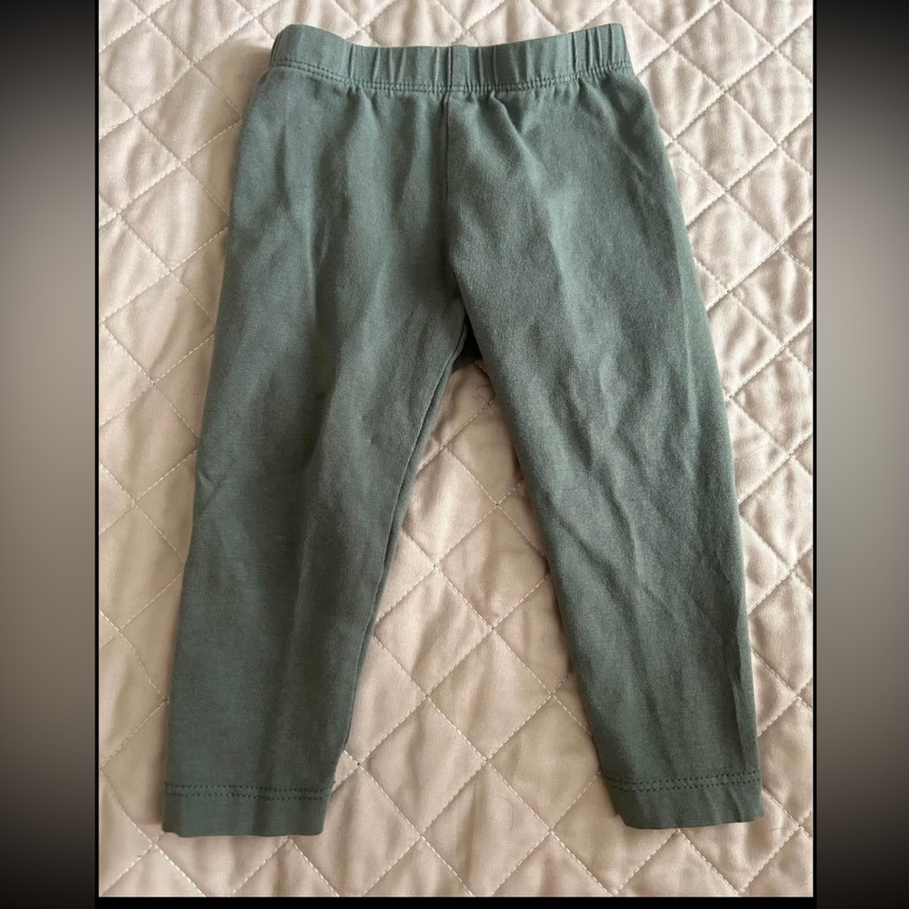 Colored Organics Sage Leggings Size 6-12 Months